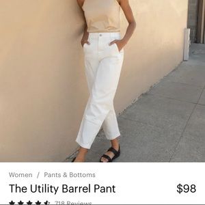Everlane Utility barrel pants